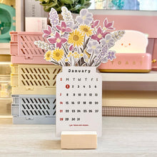 Load image into Gallery viewer, 2024 Bloomy Flowers Desk Calendar