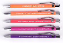 Load image into Gallery viewer, Funny Dog/Cat People Pens, A snarky gag gift for pet owners