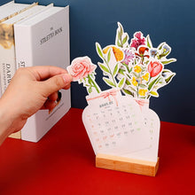 Load image into Gallery viewer, 2024 Bloomy Flowers Desk Calendar