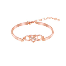 Load image into Gallery viewer, Always Remember I Love You Mom Forever Love Heart Bracelet