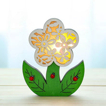 Load image into Gallery viewer, Wooden Easter Decoration with LED Light