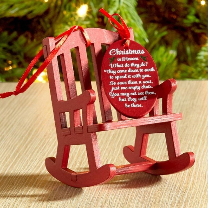 Christmas in Heaven Rocking Chair Ornament