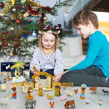 Load image into Gallery viewer, 24 Days of Christmas Nativity Scene Set