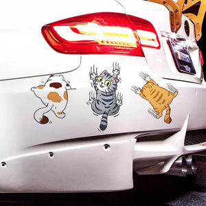 Cute Cat Cartoon Decal Car Stickers