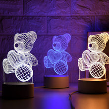 Load image into Gallery viewer, 3D Love Bear Night Light
