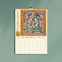 Load image into Gallery viewer, Weird Medieval Cats Calendar 2024