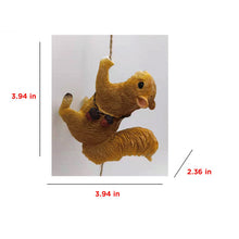 Load image into Gallery viewer, Rope Climbing Squirrel Resin Statue Figurine Ornament