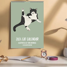 Load image into Gallery viewer, Cat Wall Calendar 2024