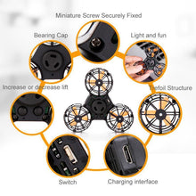 Load image into Gallery viewer, Fingertip Flying gyro Toy gyro Aircraft fingertips Rotation air Back Decompression Toy