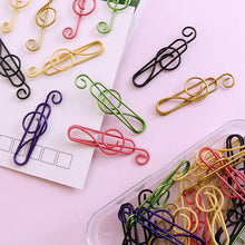 Load image into Gallery viewer, Music Multicoloured Metal Paper Clips