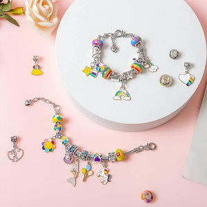 DIY Handmade Beaded Bracelet Set for Kids