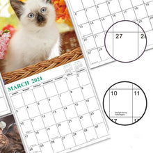 Load image into Gallery viewer, Cute Cat Wall Calendar