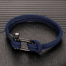 Load image into Gallery viewer, TO MY DAUGHTER LOVE YOU FOREVER NAUTICAL BRACELET