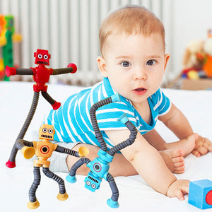 Telescopic Suction Cup Robot Toy