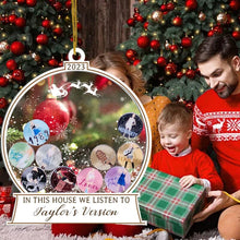 Load image into Gallery viewer, 🎅In This House We Listen To Taylor&#39;s Version Ornament🎅