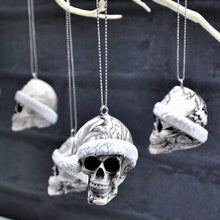 Load image into Gallery viewer, Santa Skull Bauble