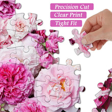 Load image into Gallery viewer, Pink Rose Flower Jigsaw Puzzle 1000 Pieces