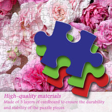 Load image into Gallery viewer, Pink Rose Flower Jigsaw Puzzle 1000 Pieces