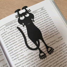 Load image into Gallery viewer, Cutout Black Kitten Bookmark
