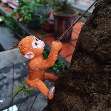 Load image into Gallery viewer, Rope Climbing Squirrel Resin Statue Figurine Ornament