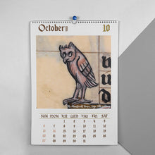Load image into Gallery viewer, 🦉Weird Medieval Owl Calendar 2024📅