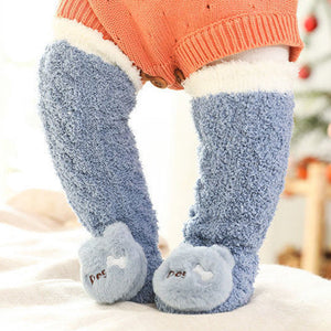 Baby Winter Fluffy Fuzzy Slipper Socks
