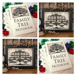 Christmas Family Tree Notebook - Memories Of Ancestors