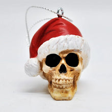 Load image into Gallery viewer, Santa Skull Bauble