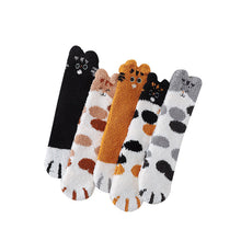 Load image into Gallery viewer, Cat Paw Fuzzy Socks