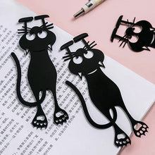 Load image into Gallery viewer, Cutout Black Kitten Bookmark