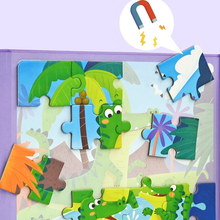 Load image into Gallery viewer, 3-in-1 Magnetic Jigsaw Puzzle Book