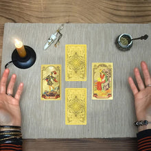 Load image into Gallery viewer, Explore the Mystical World of Tarot Gold Foil Tarot