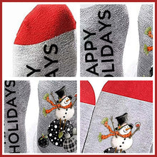 Load image into Gallery viewer, Christmas Alphabet Snowman Cotton Socks