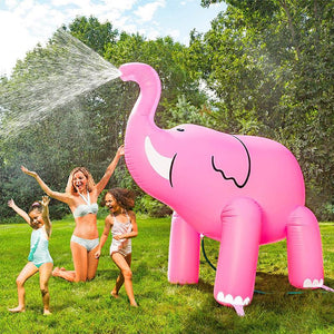 Pink Elephant Inflatable Sprinkler