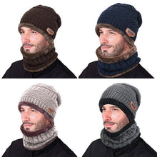 Load image into Gallery viewer, Warm Beanie Cap With Scarf