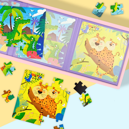 3-in-1 Magnetic Jigsaw Puzzle Book