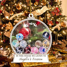 Load image into Gallery viewer, 🎅In This House We Listen To Taylor&#39;s Version Ornament🎅