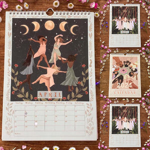 2024 Womens Circles Hanging Wall Calendar