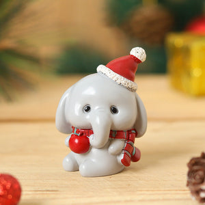 Handmade Animal Santa Ornaments