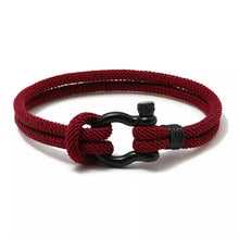 Load image into Gallery viewer, TO MY DAUGHTER LOVE YOU FOREVER NAUTICAL BRACELET