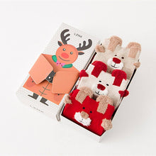 Load image into Gallery viewer, Christmas Cartoon Jacquard Cotton Women&#39;s Socks, 3 Sets
