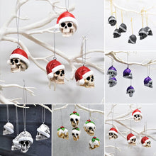 Load image into Gallery viewer, Santa Skull Bauble