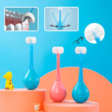 Load image into Gallery viewer, Three-sided Children&#39;s Toothbrush