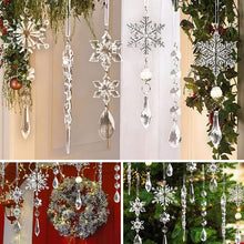 Load image into Gallery viewer, Crystal Christmas Snowflake Ornaments