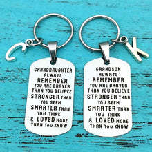 Load image into Gallery viewer, Sank® To My Grandson Granddaughter Son Daughter Gift Lettering Keychain