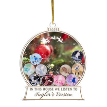 Load image into Gallery viewer, 🎅In This House We Listen To Taylor&#39;s Version Ornament🎅