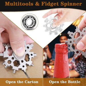 Snowflake Multifunctional Fingertip Gyro Wrench Tool Toy