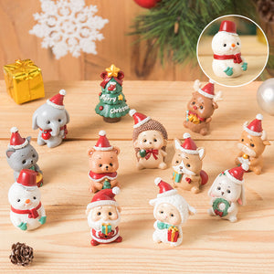Handmade Animal Santa Ornaments