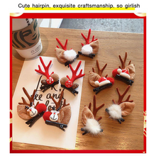 Load image into Gallery viewer, Christmas New Antler Plush Hairpins