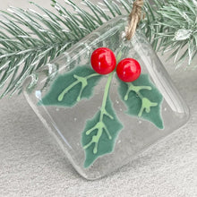 Load image into Gallery viewer, Fused Glass Christmas Tree Decoration